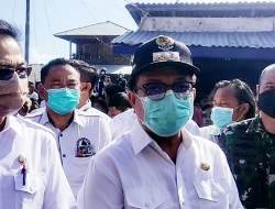 Letkol Inf Benny Lesmana Bersama Unsur Forkopimda Kota Bitung Turun Langsung di Lokasi Kebakaran