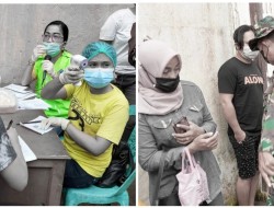 Serbuan Vaksinasi Massal di Kelurahan Kumersot, DAN-SSK Satgas TMMD ke-111 Pantau Penerapan Protap Covid