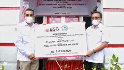Support Program MMHH Bank SulutGo Salurkan Bantuan CSR