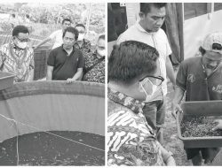 Belajar Biokonversi Sampah Organik Walikota Bitung Temui Petani Karangdiyeng