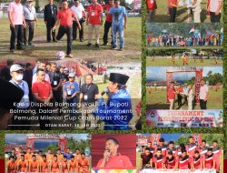 Wakili Pj Bupati, Kadispora Bolmong Buka Tournament Pemuda Milenial Cup 2022, Desa Otam Barat