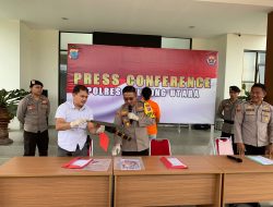 Polres Bolmut Gelar Konferensi Pers Kasus Pembunuhan Bintauna
