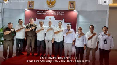 Tim Kejagung Bersama KPU Sulut Bahas IKP dan Kerja sama Sukseskan Pemilu 2024