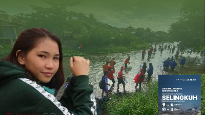 Cerita Relawan Sekolah Sungai, Praisly Gimon di Aksi Malendong Kuala