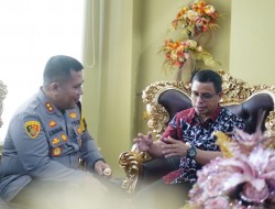 Perdana, Pj Bupati Terima Kunjungan Kapolres Bolmut
