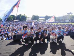 Perkuat Paslon Prabowo-Gibran di Bitung Relawan Kemenangan Gelar Senam Gemoy