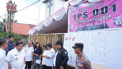 Penjabat Bupati Minahasa Tinjau Lokasi PSU Pemilu 2024