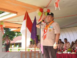 Pemkab Bolmut Gelar upacara Peringatan Hari Pandu Sedunia ke-167 di Lapangan Inomasa Bintauna