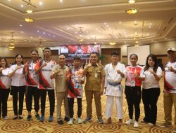 Kontingen PPLPD Kota Manado Raih Peringkat Kelima dalam Kejurnas Karate di Convention Hall Sutan Raja Hotel Minut