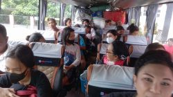 Armada Bus Dinsos Bitung Evakuasi Ratusan Penyintas ke Wilayah Sekitar Sulut