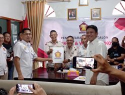 Hengky-Randito Daftar Bakal Calon Walikota dan Wakil Walikota di Gerindra Bitung 