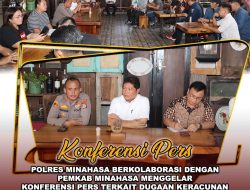 Bupati Jemmy Kumendong dan Kapolres AKBP S.Sophian Gelar Pertemuan Dengan Insan Pers, Bahas Berbagai Hal