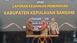 Raih WTP, Pj Bupati Albert Wounde Estafetkan Pengelolaan Keuangan Daerah di Sangihe