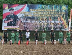 Pj Bupati Dampingi Pangdam XIII/ Merdeka Lakukan Penanaman Komoditi Jagung di Bolmong