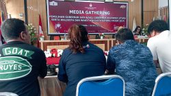 Gadeng Wartawan KPU Bitung Sampaikan Pesan Damai Jelang Pilkada 2024