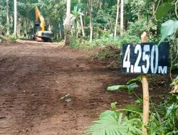 Perintisan Jalan Pertanian Hampir Rampung Progresnya Sudah Mencapai Titik 4.250 Meter dari Titik O