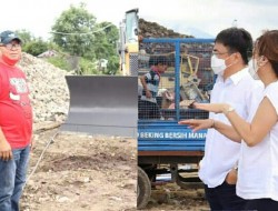 Tak Kenal Libur, Walikota Bersama Istri Didampingi Kadis DLH Tinjau TPA Sumompo