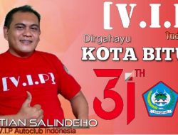 Wakili Komunitas Otomotif V.I.P Autoclub Indonesia: Sukses Untuk Kota Bitung di Usia ke-31