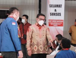 Maurits Mantiri Hadiri Pelaksanaan Rakernas GAMKI di Kota Bitung