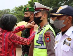 Pemkab Bersama Polres Bolmong Apel Gelar Pasukan Operasi Lilin Samrat 2021