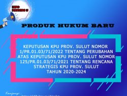 Awal Tahun 2022 KPU Sulut Terbitkan Produk Hukum Baru, Begini Hasilnya