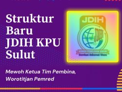 Struktur Baru JDIH KPU Sulut, Mewoh Ketua Tim Pembina