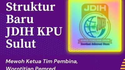 Struktur Baru JDIH KPU Sulut, Mewoh Ketua Tim Pembina