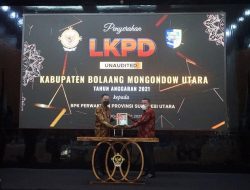 Bupati Bolmut Serahkan LKPD Unaudited 2021 ke BPK