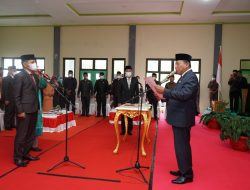 Selamat Bertugas, Bupati Depri Pontoh Lantik Sekda Jusnan Mokoginta