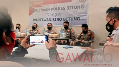 Jalin Kemitraan Kapolres Bitung Menggelar Dialog Bersama Awak Media