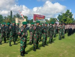 Amankan Paskah Nasional, Ratusan Personil TNI-Polri Apel Konsolidasi