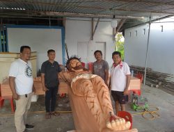 Support Paskah Nasional, Jemaat Bukit Sinai Bangun Patung Tuhan Yesus Memberkati