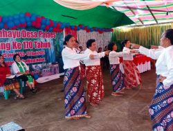 Semarak HUT ke 170 Desa Palaes, Kumtua Grace Morong Hadirkan Beragam Seni Budaya