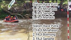 Tim Putra FAJI Bolmong Juara Dua Umum di Kejurda Arung Jeram Sulut