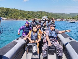 Lanal Tahuna Gelar Festival Perahu Hias Dan Balap Pakura Dalam Rangka HUT RI ke 77