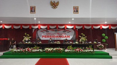 Bupati Sitaro Sampaikan Penjelasan Ranperda Perubahan APBD TA 2022