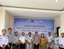 Jasa Raharja Sulut Gelar Rapat Forum Komunikasi Lalu Lintas