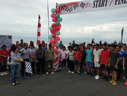 Lanal Tahuna Gelar Fun Run 7, 7 Km, Dalam Rangka HUT TNI AL Ke 77 Tahun