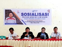 UPT BP2MI Manado Sosialisasikan Peluang Kerja ke Luar Negeri di Minahasa Utara
