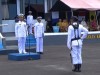 Danlanal Tahuna Muhamad Bayu Pranoto Bertindak Sebagai Inspektur Upacara Dalam Peringati HUT TNI ke-77 Tahun 2022