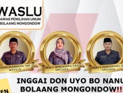 Inilah Nama-nama Anggota Panwaslu Kecamatan Terpilih Dalam Pemilu Serentak 2024 di Kabupaten Bolmong
