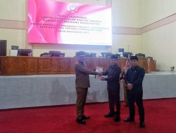 DPRD Bolmong Menggelar Paripurna Tingkat I Ranperda APBD-P 2022