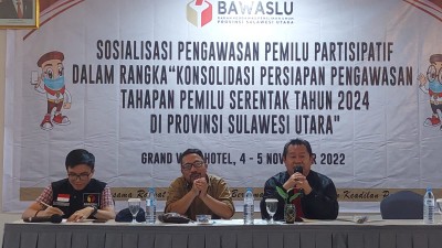 Bawaslu Sulut Gelar Sosialisasi Pengawasan Pemilu Pastisipatif Tahun 2024