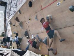 Porprov XI Sulut: Cabor Panjat Tebing Bitung Raih Medali Emas Kategori Boulder Perorangan Putri