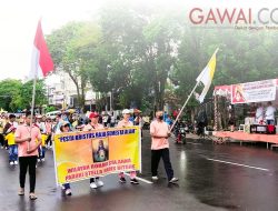 Ratusan Peserta Parade Defile Kevikepan Tonsea Hentak Kota Bitung