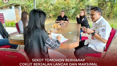 Sambangi Sekot Tomohon, KPU Bersama Pantarlih Lakukan Coklit
