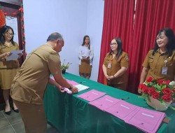 Tandatangani Perjanjian Kerja, Diskominfo Minahasa Maksimalkan Kinerja