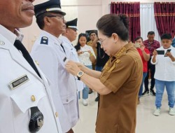 PJ Bupati Sangihe Rinny Tamuntuan Lantik Tiga Kapitalaung Terpilih
