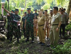 Wabup Sitaro Dampingi Danrem 131 / Santiago Tinjau Lokasi Pembangunan Kodim di Siau