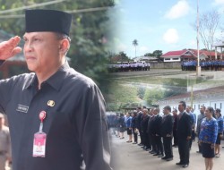 Sekkot Roring Inspektur Upacara Peringatan Hari Otonomi Daerah Ke – XXVII 2023 di Kota Tomohon